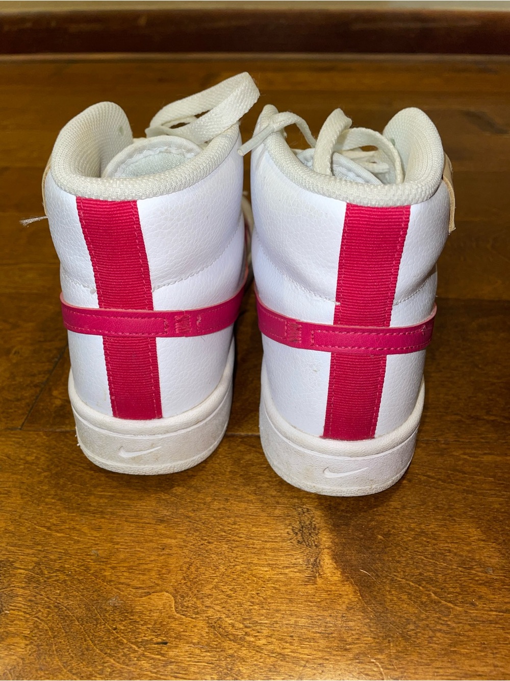 Nike Blazers Hot Pink &White High-Top Sneakers - Picture 3 of 6